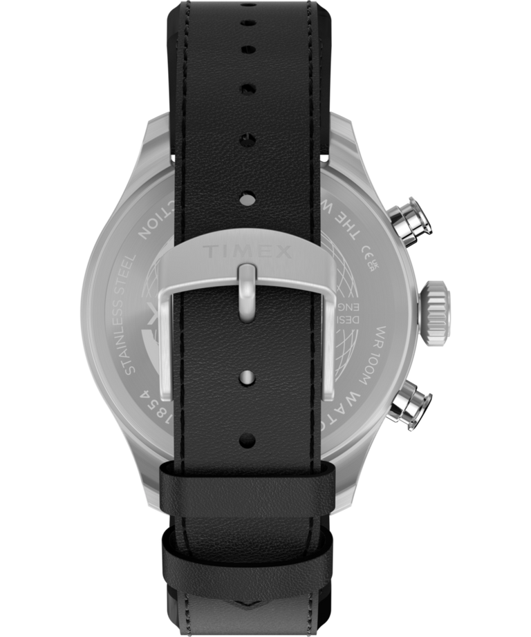 TW2Y70000 Waterbury Ace Fly-Back Chronograph 43mm Leather Strap Watch Strap Image