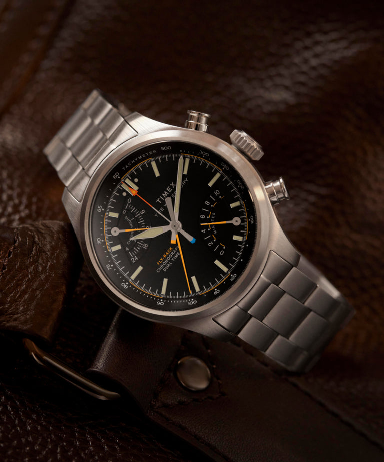 TW2Y70200 Waterbury Ace Fly-Back Chronograph 43mm Stainless Steel Bracelet Watch Collab Additional Image