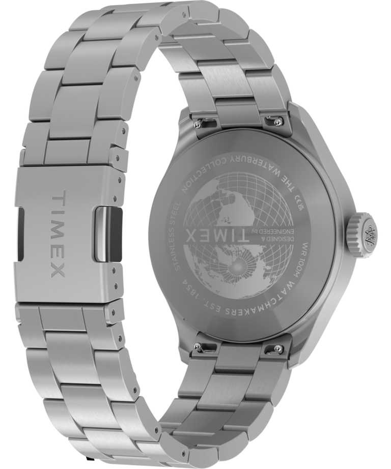 TW2Y70300 Waterbury Ace 41mm Stainless Steel Bracelet Watch  Caseback with Attachment Image