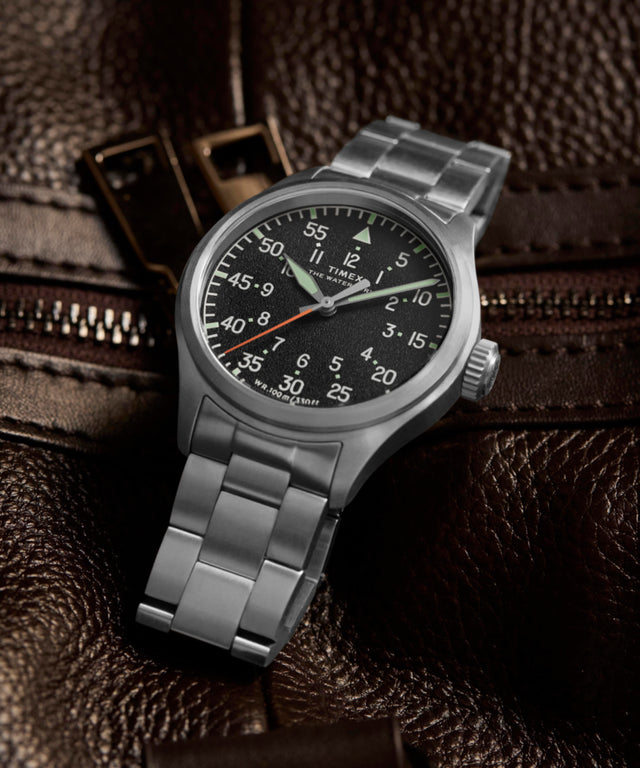 TW2Y70300 Waterbury Ace 41mm Stainless Steel Bracelet Watch  Campaign Key Silhouettes (Beauty shots) Image