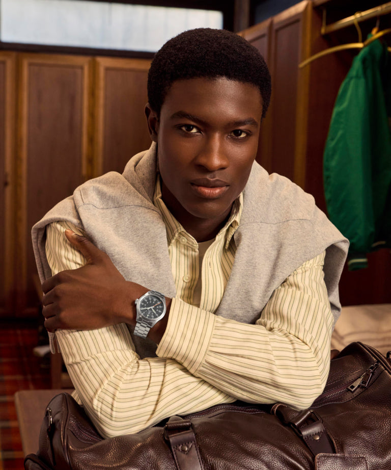 TW2Y70300 Waterbury Ace 41mm Stainless Steel Bracelet Watch  Alt Lifestyle Image 2