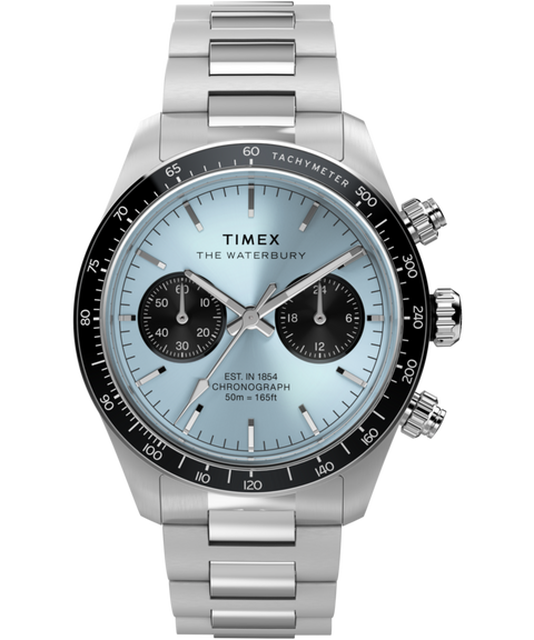 Waterbury Heritage Chronograph 39mm Stainless Steel Bracelet Watch