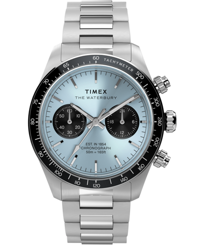 TW2Y70500 Waterbury Heritage Chronograph 39mm Stainless Steel Bracelet Watch Primary Image