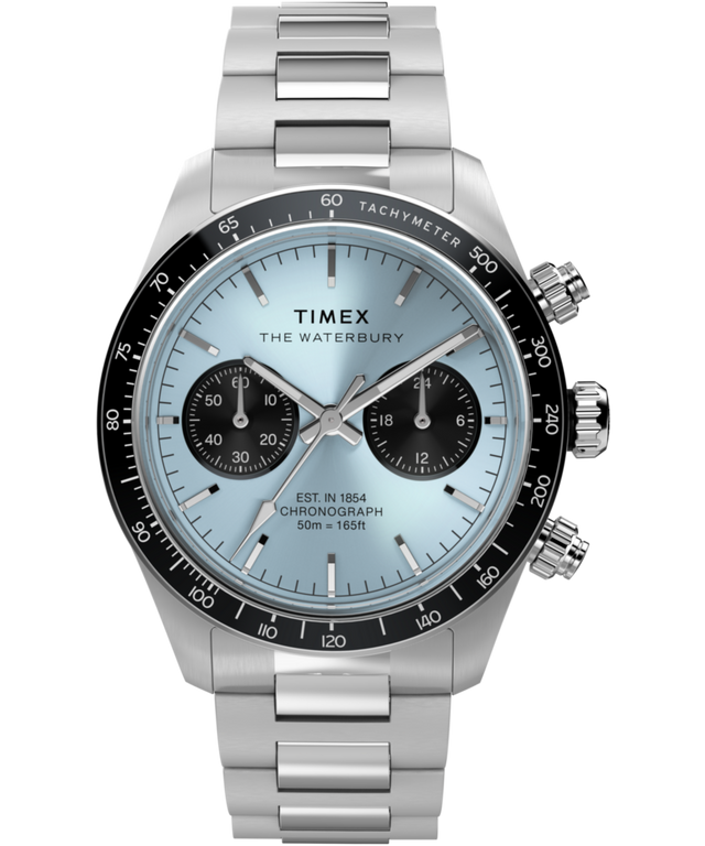 TW2Y70500 Waterbury Heritage Chronograph 39mm Stainless Steel Bracelet Watch Primary Image