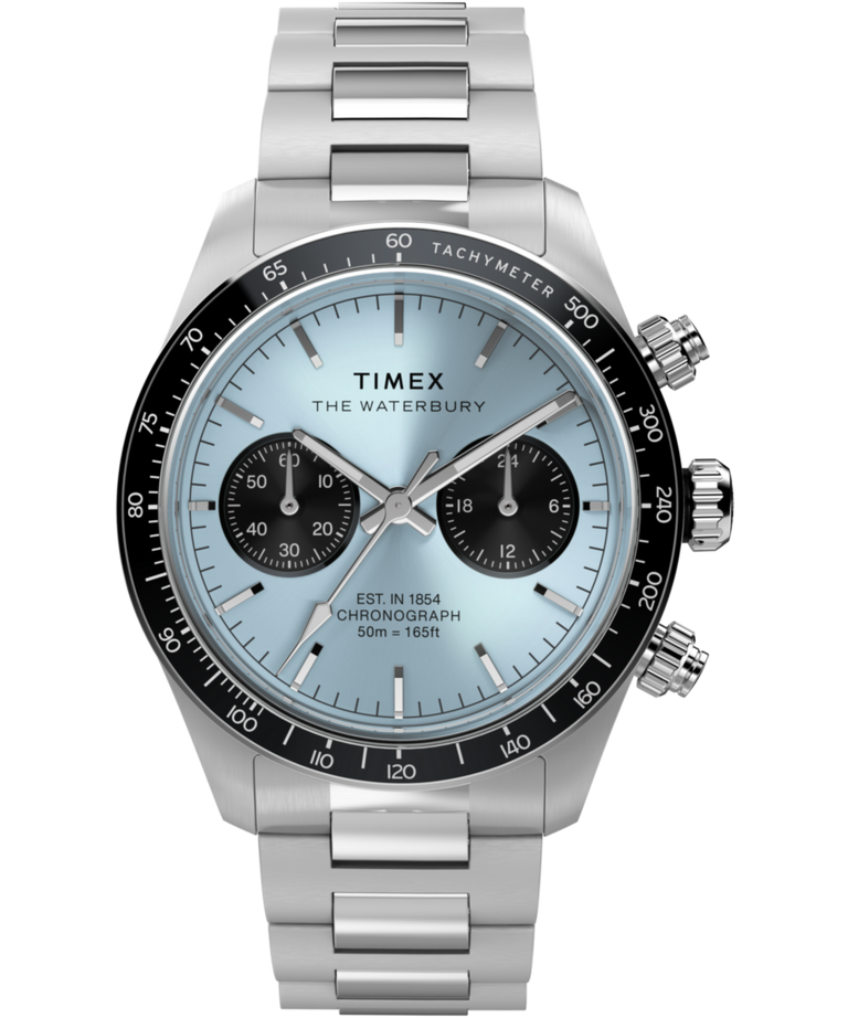TW2Y70500 Waterbury Heritage Chronograph 39mm Stainless Steel Bracelet Watch Primary Image