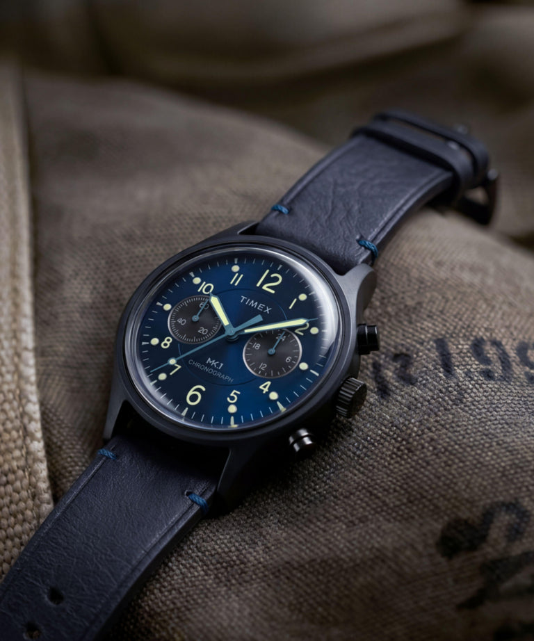 TW2Y71300 MK1® Chronograph 40mm Leather Strap Watch Campaign Key Silhouettes (Beauty shots) Image