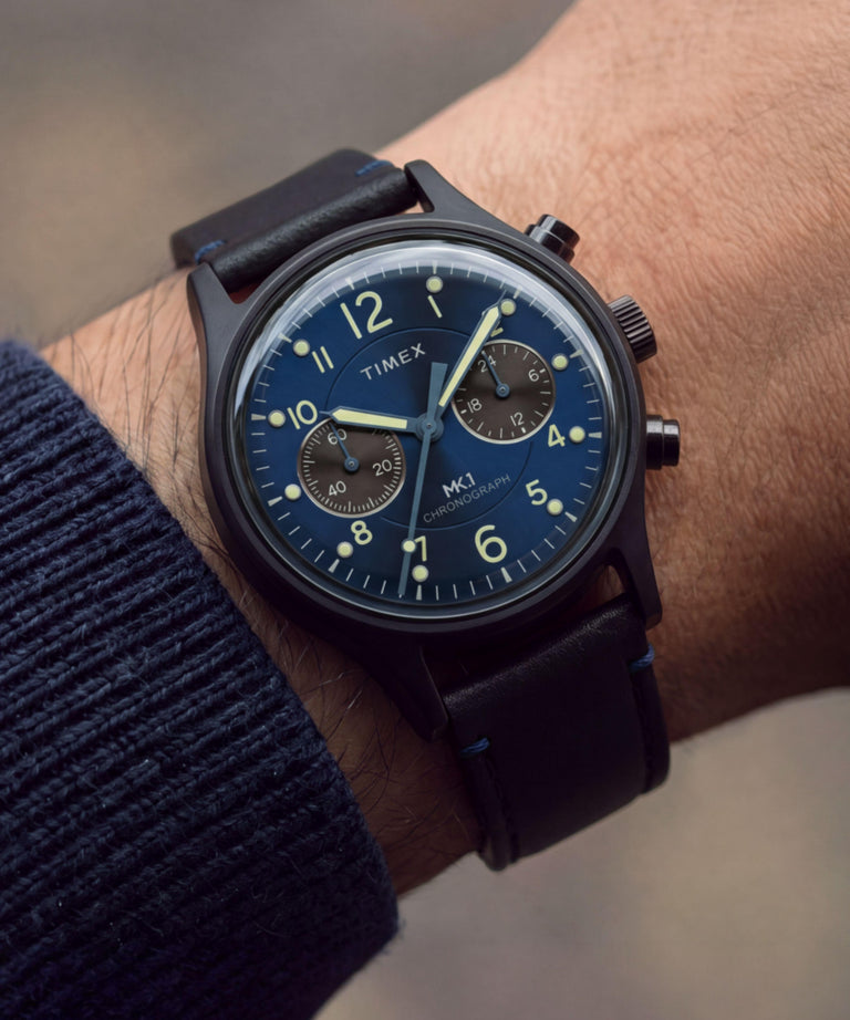TW2Y71300 MK1® Chronograph 40mm Leather Strap Watch Primary Wrist Image