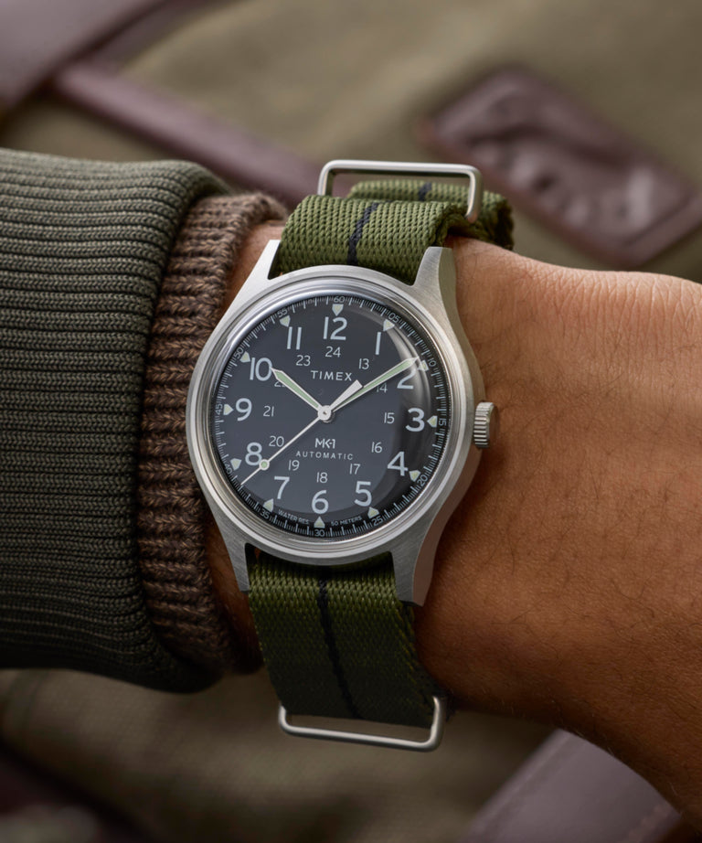 TW2Y71700 MK1 Automatic 40mm Fabric Strap Watch Primary Wrist Image