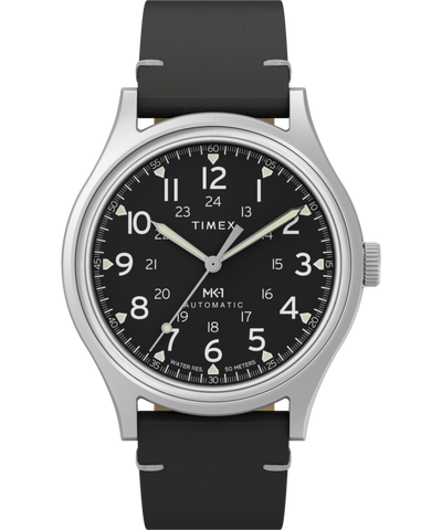 TW2Y71800 Timex MK1 Automatic 40mm Leather Strap Watch Primary Image