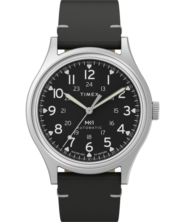 TW2Y71800 Timex MK1 Automatic 40mm Leather Strap Watch Primary Image