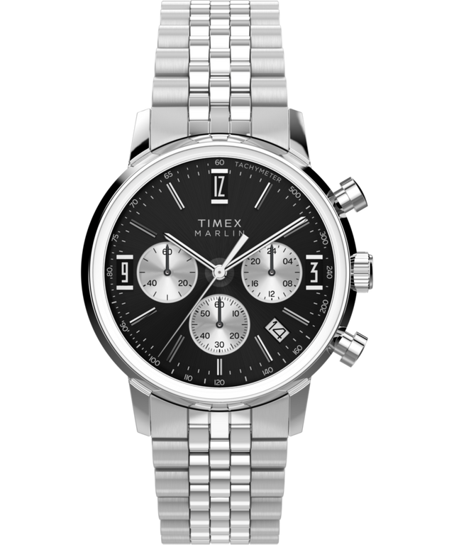 TW2Y72100 Marlin® Quartz Chrono 40mm Stainless Steel Bracelet Watch Primary Image