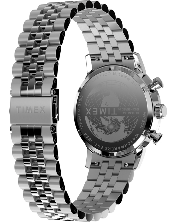 TW2Y72100 Marlin® Quartz Chrono 40mm Stainless Steel Bracelet Watch Caseback with Attachment Image