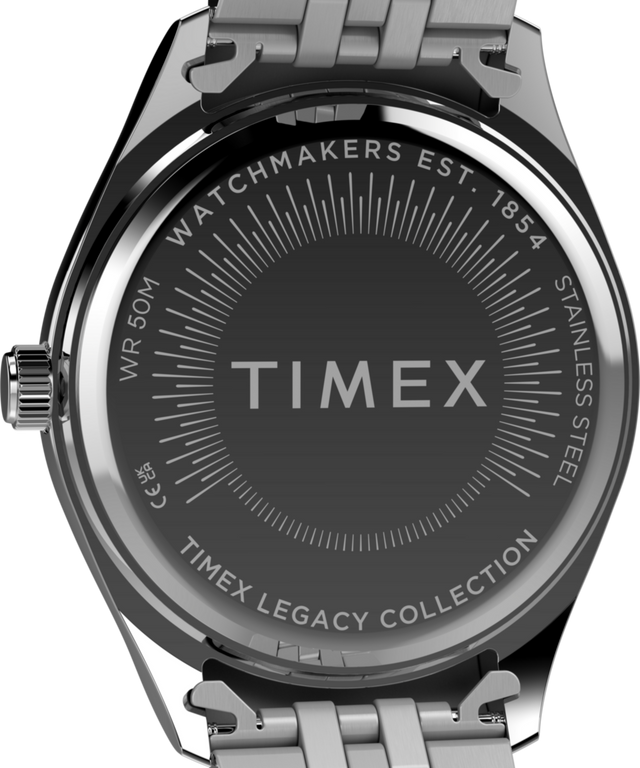 TW2Y72200 Timex Legacy 36mm Stainless Steel Bracelet Watch Caseback Image