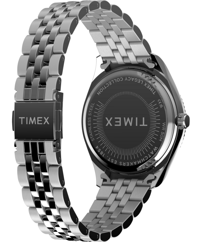 TW2Y72200 Timex Legacy 36mm Stainless Steel Bracelet Watch Caseback with Attachment Image
