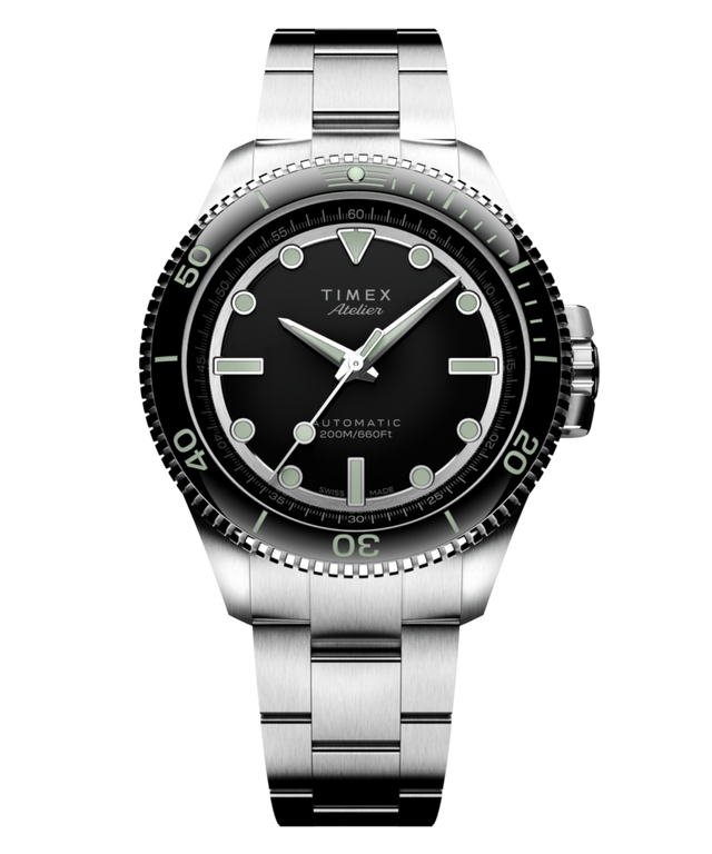 TW2Y72500 Timex Atelier Marine M1a 41mm Swiss Made Automatic Stainless Steel Bracelet Primary Image