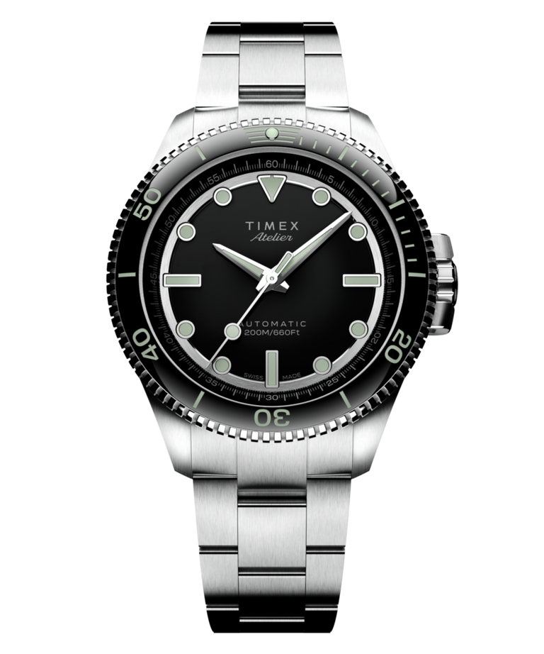 TW2Y72500 Timex Atelier Marine M1a 41mm Swiss Made Automatic Stainless Steel Bracelet Primary Image