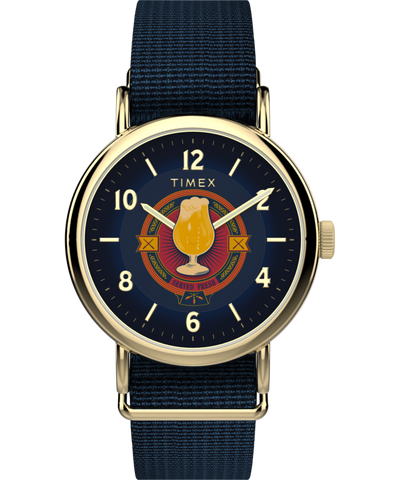 TW2Y76100 Harry Potter x Timex Weekender Butterbeer 40mm Fabric Strap Watch Primary Image