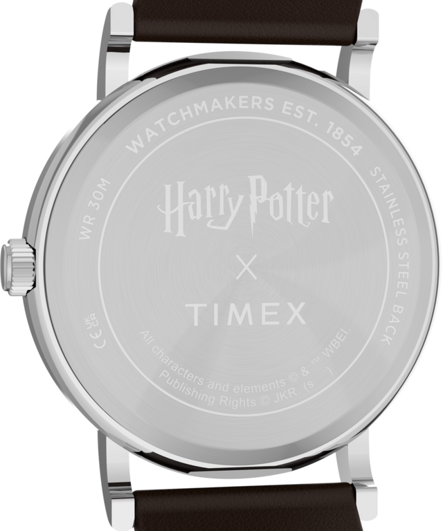TW2Y76300 Harry Potter x Timex Weekender Gryffindor House 38mm Leather Strap Watch Caseback Image