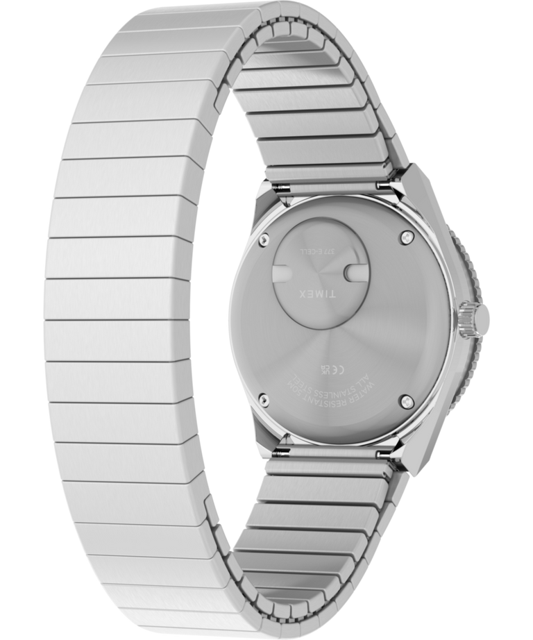 TW2Y77300 Q Timex® Mini 30mm Stainless Steel Expansion Band Watch  Caseback with Attachment Image