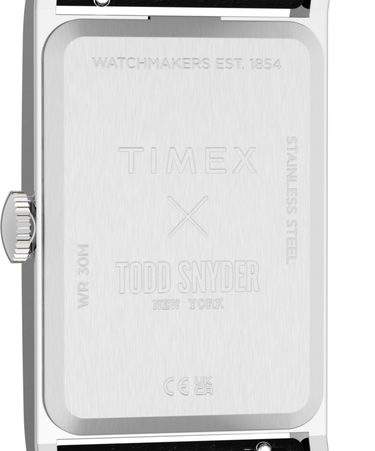 TW2Y78800 Todd Snyder x Timex 1976 Lexington 21mm Leather Strap Watch Caseback Image