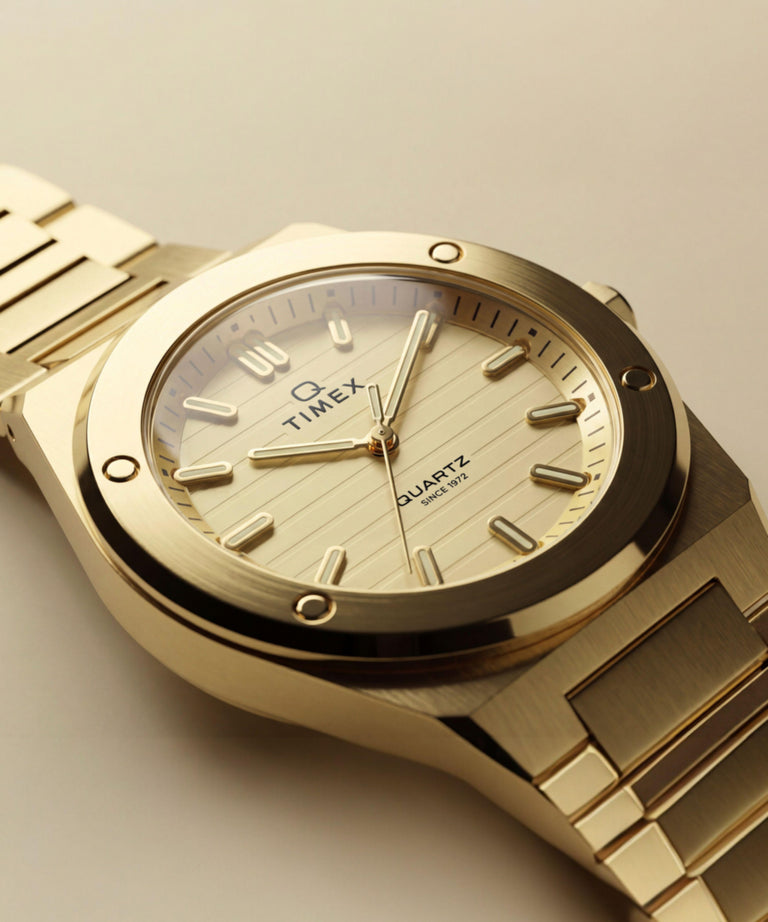 TW2Y82000 Q Timex Marbella 34mm Stainless Steel Bracelet Watch Alt Beauty Shot 4