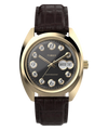 TW2Y82100 Timex® 1976 Rotary Phone Dial Reissue 37mm Leather Strap Watch   Primary Image
