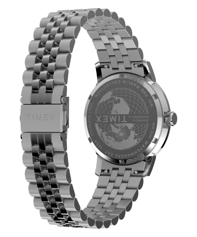 TW2Y84100 Marlin® Quartz GMT 40mm Stainless Steel Bracelet Watch   Caseback with Attachment Image