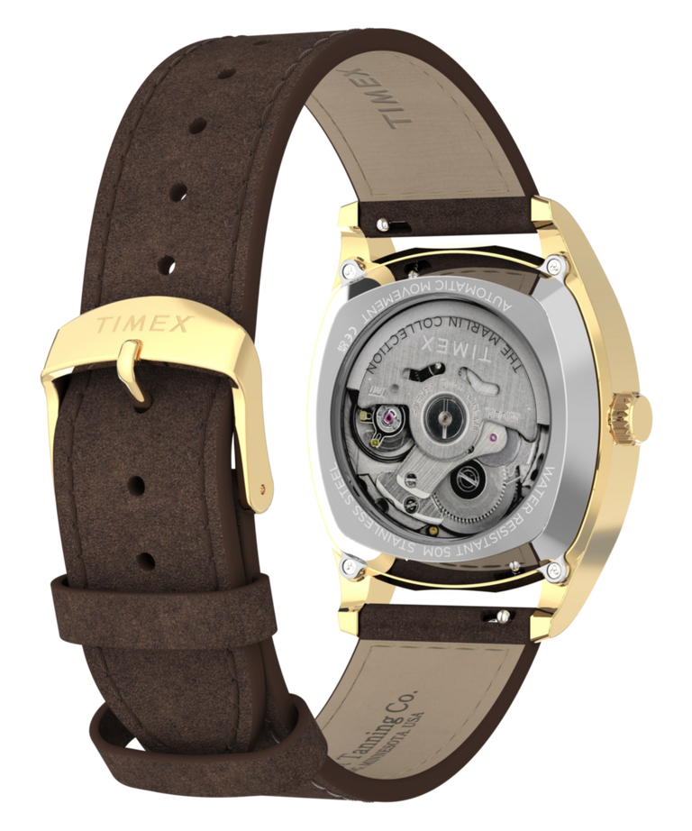 TW2Y84500 Marlin® Chatham Automatic 36mm Leather Strap Watch Caseback with Attachment Image