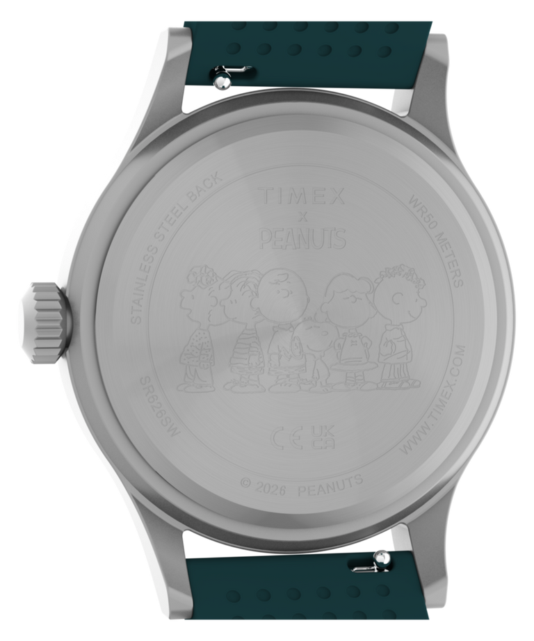 TW2Y84800 Peanuts® x Timex Expedition® Scout 40mm Silicone Strap Watch Caseback Image