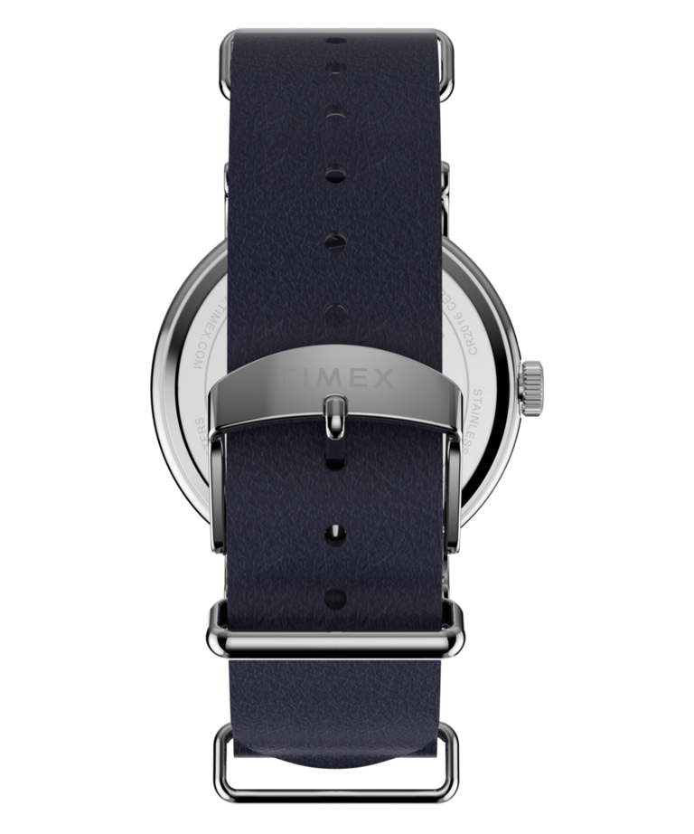 TW2Y84900 Peanuts® x Timex Weekender Astronomy 40mm Leather Strap Watch   Strap Image