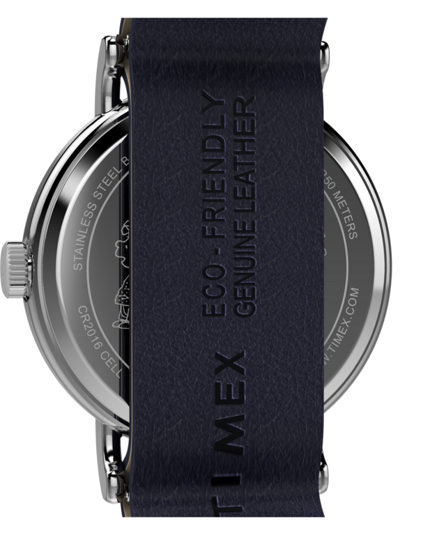 TW2Y84900 Peanuts® x Timex Weekender Astronomy 40mm Leather Strap Watch   Caseback Image