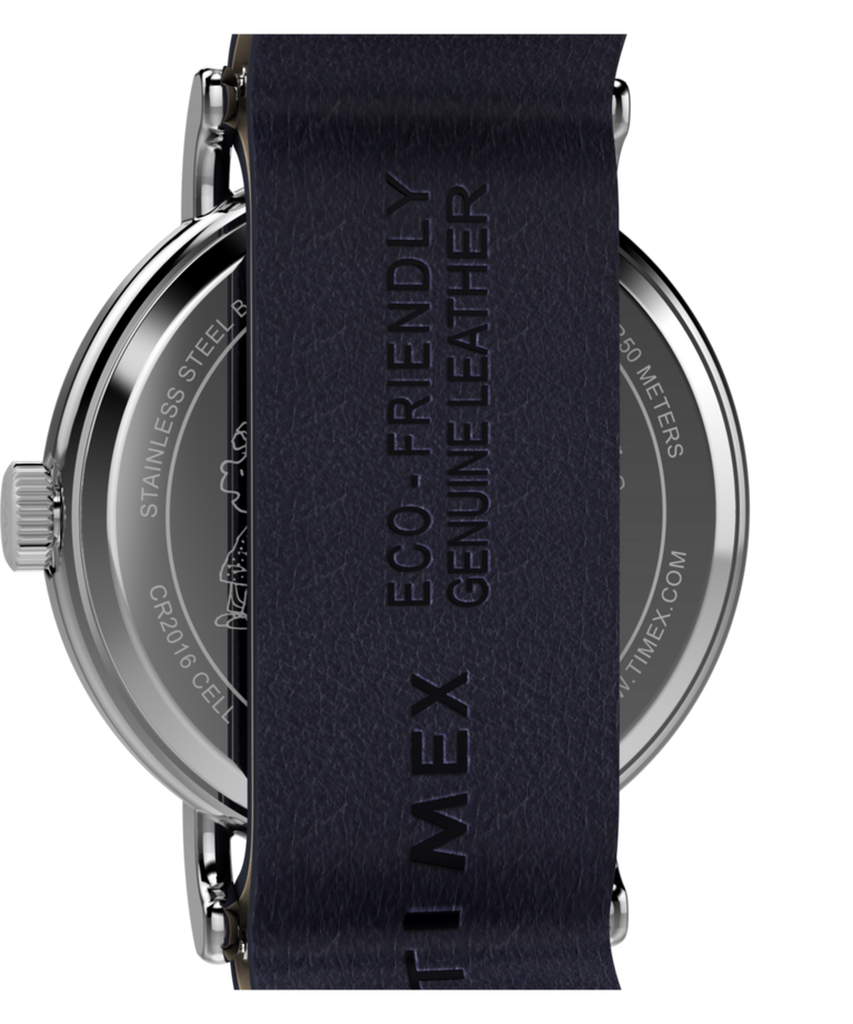 TW2Y84900 Peanuts® x Timex Weekender Astronomy 40mm Leather Strap Watch   Caseback Image