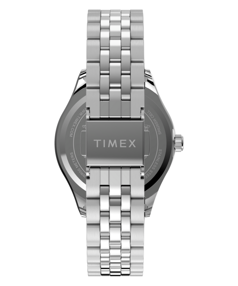 TW2Y85500 Peanuts® x Timex Legacy Snoopy Umbrella Stainless Steel Bracelet Watch   Strap Image