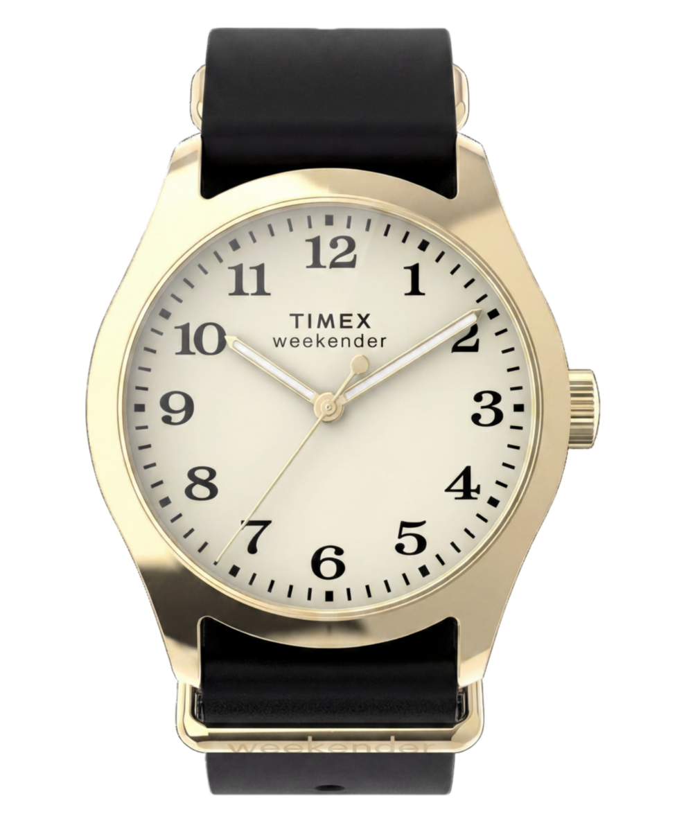 TW2Y86600 Timex Weekender® New England 34mm Leather Strap Watch Primary Image