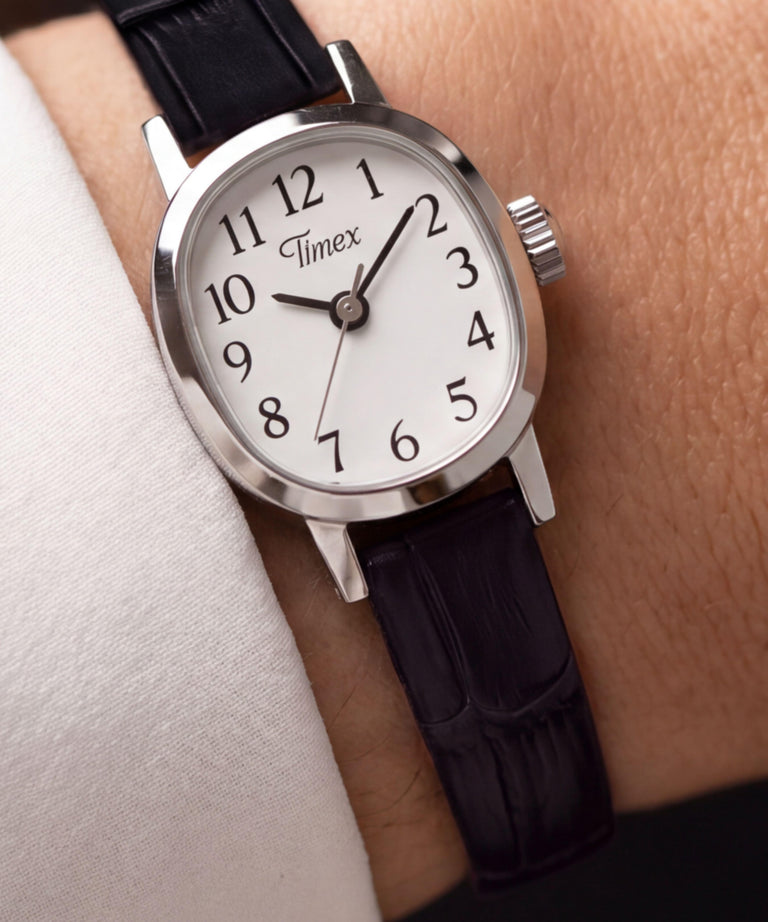 TW2Y87800 Cavatina® Mini 17mm Leather Strap Watch Primary Wrist Image
