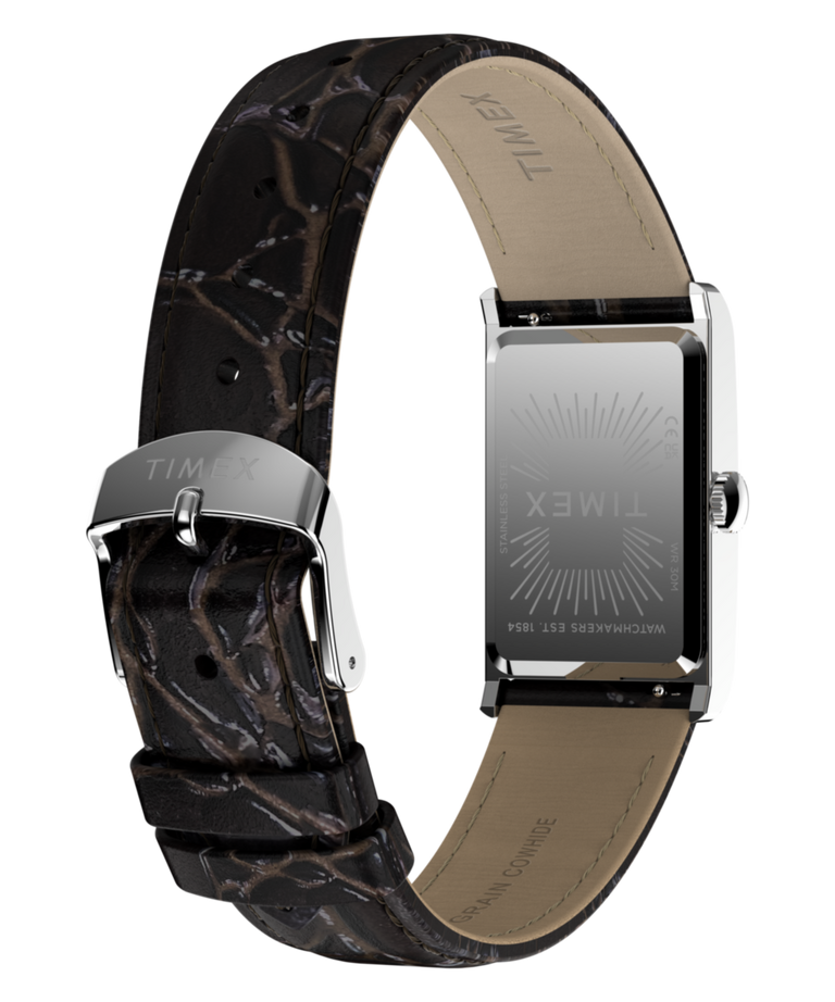 TW2Y88200 Timex 1976 Lexington Reissue Inspired 21mm Leather Strap Watch   Caseback with Attachment Image