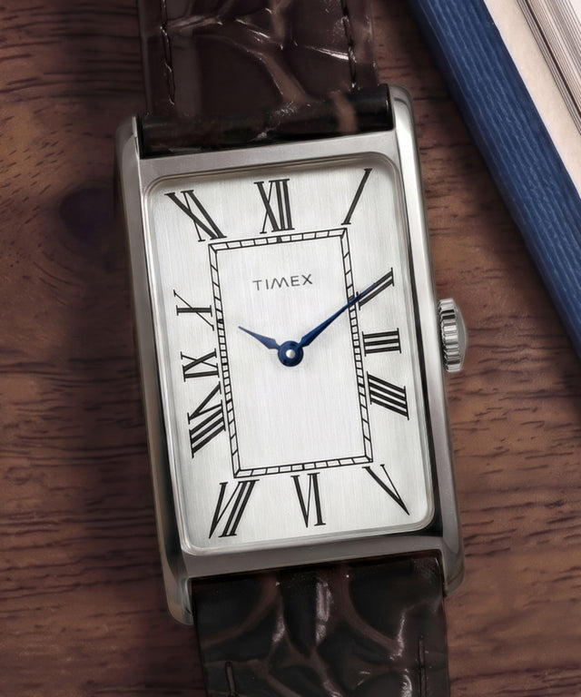 TW2Y88200 Timex 1976 Lexington Reissue Inspired 21mm Leather Strap Watch   Campaign Key Silhouettes (Beauty shots) Image