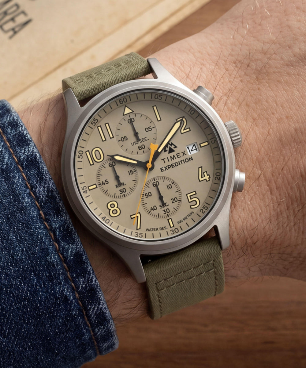 Expedition® Sierra Chronograph 43mm Fabric Strap Watch - TW2Y89300
