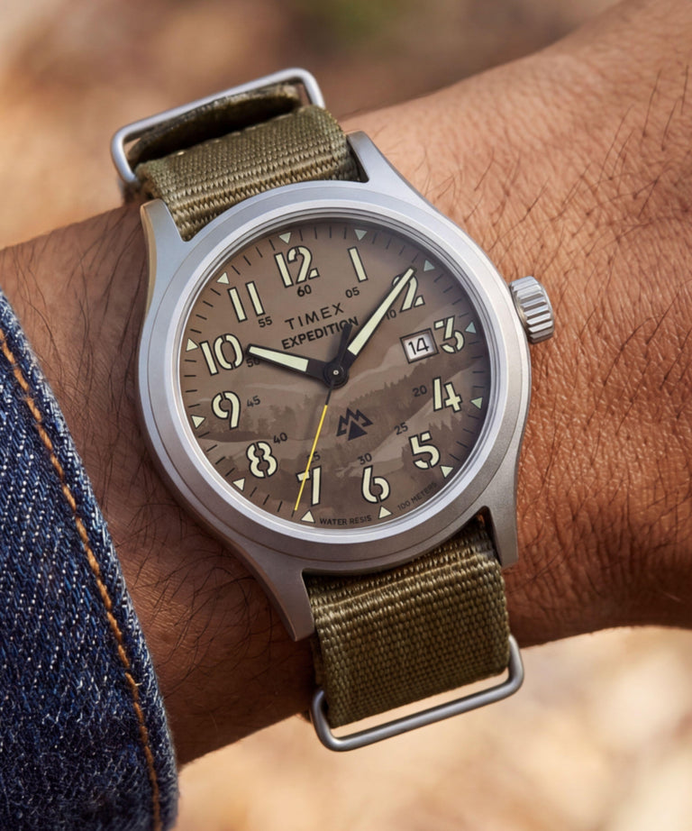 TW2Y89400 Expedition® Sierra 40mm Fabric Strap Watch Primary Wrist Image