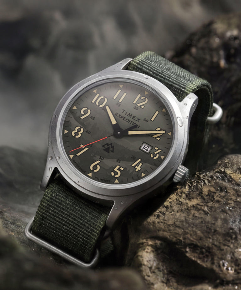 TW2Y89500 Expedition® Sierra 40mm Fabric Strap Watch Campaign Key Silhouettes (Beauty shots) Image