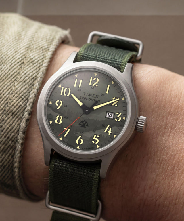 TW2Y89500 Expedition® Sierra 40mm Fabric Strap Watch Primary Wrist Image