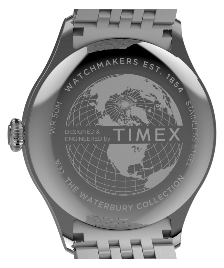 TW2Y91800 Waterbury Classic 39mm Stainless Steel Bracelet Watch Caseback Image