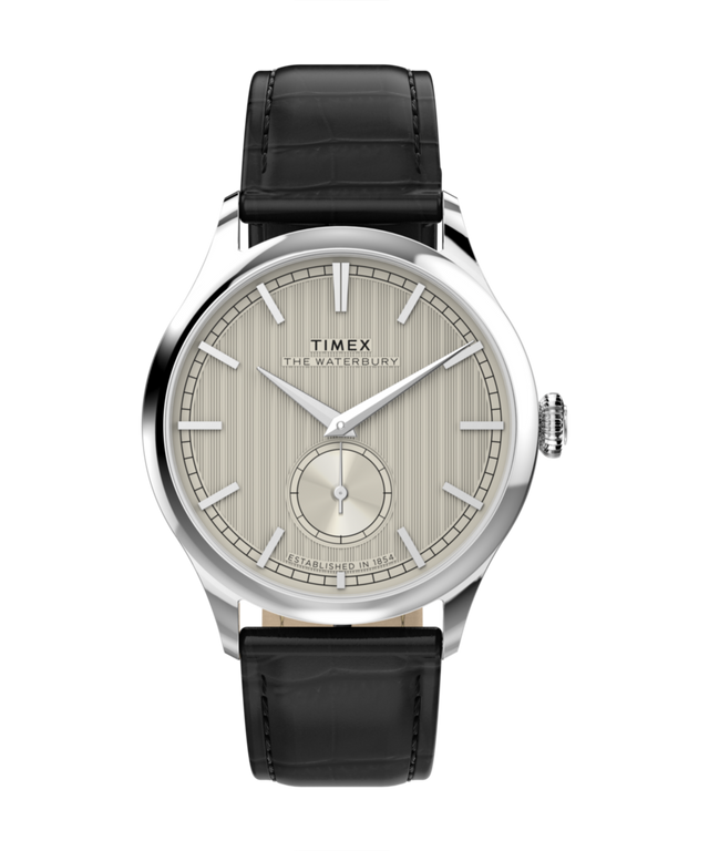TW2Y92000 Waterbury Classic Sub-Second 39mm Leather Strap Watch Primary Image