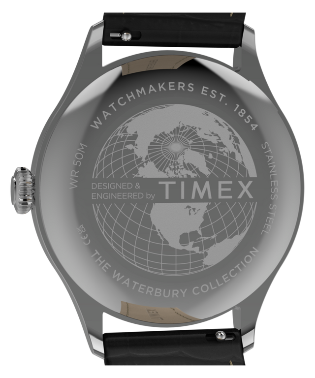 TW2Y92000 Waterbury Classic 39mm Leather Strap Watch Caseback Image
