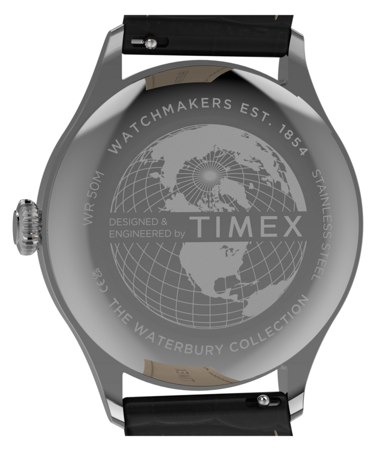 TW2Y92000 Waterbury Classic 39mm Leather Strap Watch Caseback Image