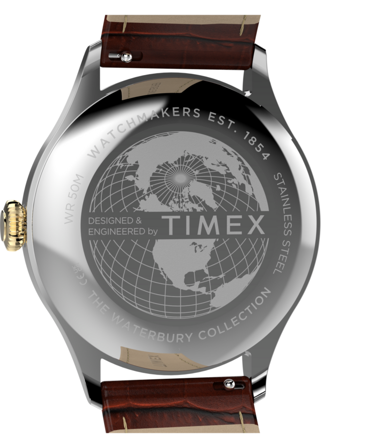 TW2Y92100 Waterbury Classic 39mm Leather Strap Watch Caseback Image