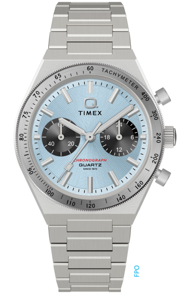 TW2Y92400 Q Timex Continental Chronograph 36mm Stainless Steel Bracelet Watch Primary Image