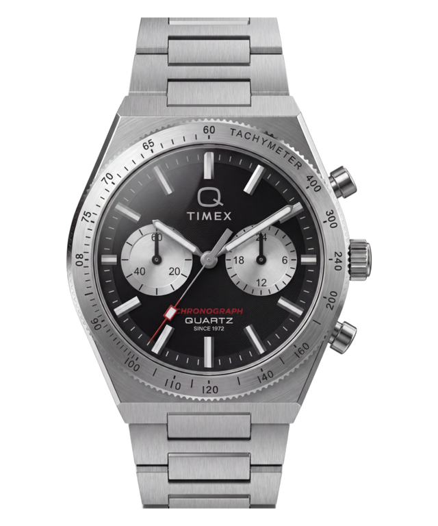 TW2Y93200 Q Timex Continental Chronograph 36mm Stainless Steel Bracelet Watch   Primary Image