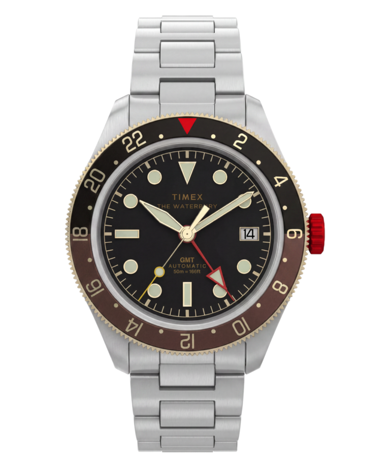 TW2Y93500 Waterbury Heritage Automatic GMT 41.5mm Stainless Steel Bracelet Watch Primary Image