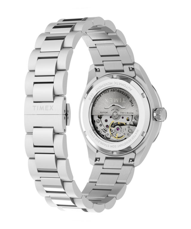 TW2Y94100 Waterbury Heritage Automatic 39mm Stainless Steel Bracelet Watch Caseback with Attachment Image